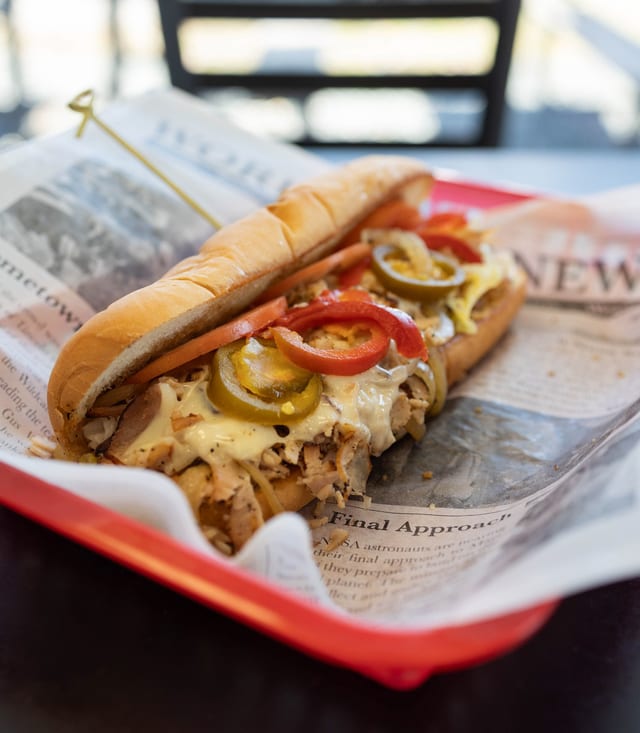 Cherry Pepper Turkey Sub.