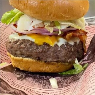 3 Cheese Bacon Burger & Fries Combo