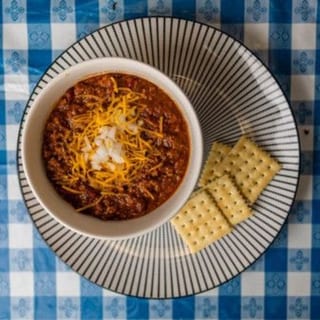 Chili with Cheese & Onions