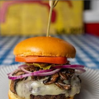 Mushroom Swiss Burger Combo