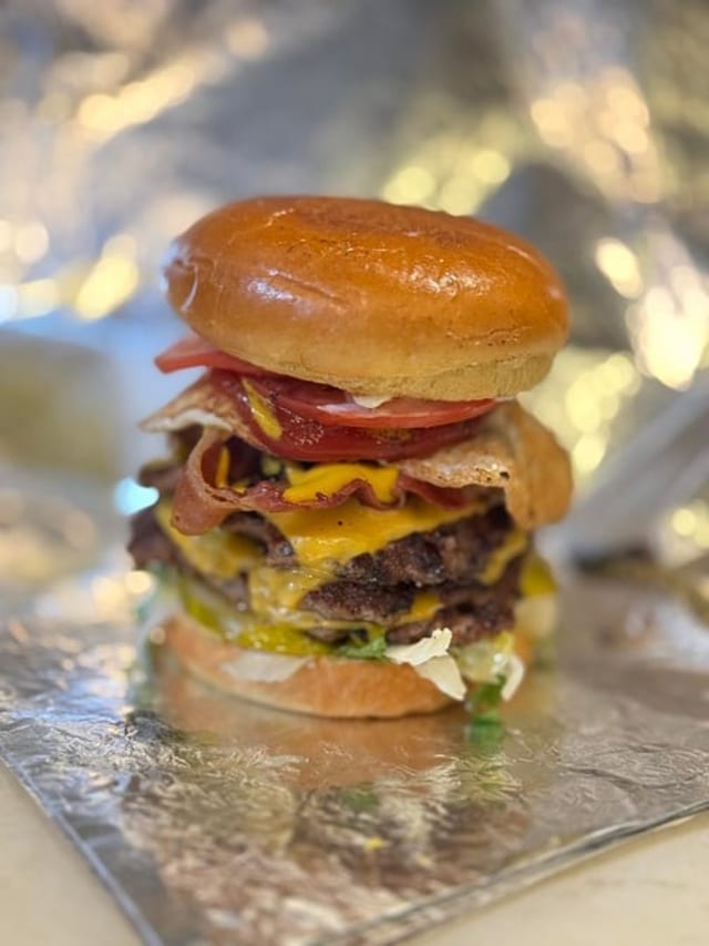 Triple Smash Burger.